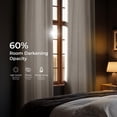 thumbnail image 4 of Half Price Drapes Parchment Cream Faux Linen Room Darkening Curtains for Bedroom(1 Panel),50W X 84L, 4 of 10
