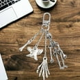 thumbnail image 6 of Skeleton Chain Keychain - Halloween Pendant Ornament, Alloy Material Movable Skeleton - Shaped Keychain, 6 of 8