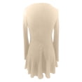 thumbnail image 6 of DHFJKG Womens Ribbed Mini Dress Square Neck Long Sleeve Party Wear Cute Y2K Clothes Slim Fit Solid Color Date Stylish Dresses, 6 of 6