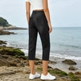 thumbnail image 5 of LEKWK Skinny Capri Jeans for Women Stretch High Rise Comfy Denim Pants with Pockets Slim Fit Pull on Capris Cropped Pants Summer Fashion Casual 0utfits, 5 of 9