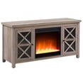 thumbnail image 3 of Henn&Hart 47" Gray Oak/Glass TV Stand, 3 of 10