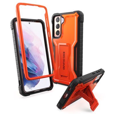 Buy Exoguard Samsung Galaxy S21 Plus 5g Case Rubber Shockproof Full Body Cover Case With Screen Protector For Samsung Galaxy S21 Plus 6 7 Inch Phone Built In Kickstand Orange Online In Ecuador
