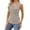Khaki, variant on Inleife Womens Tanks Womens Sleeveless Out Blouse Funny Round Neck T-Shirt Tops Tank Button Top Khaki S