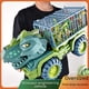 thumbnail image 5 of Juego de juguetes para niños con transportador de dinosaurios de gran tamaño, coche de triceratops tiranosaurio rex, dinosaurio sólido resistente a los choques, 5 of 6