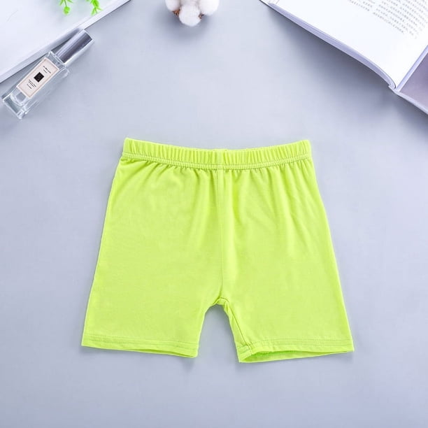 Pantalones de seguridad para niñas, pantalones cortos anti luz de color caramelo para niños, pantalones de seguridad para niñas, ropa interior de boxeo para bebés