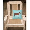 thumbnail image 2 of Carolines Treasures BB8024PW1818 Hinny Horse Donkey Blue Check Fabric Decorative Pillow, 18 x 18 in., 2 of 2
