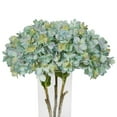 thumbnail image 2 of Vickerman 17" Artificial Blue Hydrangea Bouquet in Glass Vase, 2 of 2