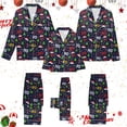 thumbnail image 2 of Jkety Silk Christmas Pajamas for Family - Matching Satin Pajamas Sets Long Sleeve Button Down Comfy Loungewear Sets, 2 of 7