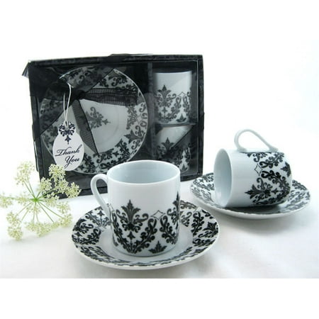 

Dramatic Damask Espresso Cup Favor Set