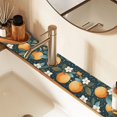 thumbnail image 2 of Yayeee Faucet Mat for Kitchen Sink 14.7" Diatomite Long Splash Guard Pad, Green Oranges, 2 of 7
