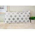 thumbnail image 1 of Ivory Park Foil Dots Large Silver Decorative Throw Cushion, 1 of 3