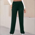 thumbnail image 2 of FAIWAD Womens Striped Sweatpants Causal Drawstring High Waist Baggy Straight Leg Joggers Pants with Pockets, 2 of 5