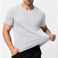 thumbnail image 6 of Plus Size 5Xl Men's Athletic Shirt Quick Dry T Shirts Gym Workout Short Sleeve Lightweight Breathable Tees Performance Running Shirts, 6 of 8