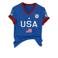 thumbnail image 7 of MEICHEN Women's 250Th Anniversary Print V Neck T Shirt 250Th Anniversary Tshirt Patriotic Tee, 7 of 7