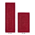 thumbnail image 2 of Better Trends Bathroom Rug 2 Piece Set 100% Cotton Soft Luxury Bath Rug Water Absorbent Reversible Machine Washable Runner Mat for Bathroom, Bathtub, Laundry Room 24”x40”|20”x60” Red Lux Collection, 2 of 4