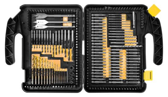JEGS W9080 Driver and Drill Bit Set (203) Assorted Driver Bits w/ 1/4 ...