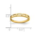 thumbnail image 3 of 14K Yellow Gold Five Chain Link Band Ring (size 6), 3 of 4