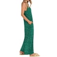thumbnail image 3 of Fantaslook Jumpsuits for Women Casual Sleeveless Spaghetti Strap Rompers Boho Wide Leg Jumpsuits Overalls Dressy Trendy Outfits Clothes, 3 of 8