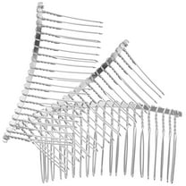 3 Pcs Wedding Veil Comb Twisted Teeth Hair Sewn Headgear Piece Baby Bride Women's