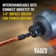 thumbnail image 4 of Destornillador con trinquete resistente a impactos Klein Tools 13 en 1, 4 of 9