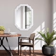 thumbnail image 6 of Sintosin Handmade Distressed White Oval Mirrors - 17x23" Farmhouse Wall Decor for Bathroom & Bedroom, 6 of 7