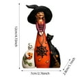 thumbnail image 3 of ERK Halloween Three Witch Cat Resin Sculpture Decorative Desktop Ornament For Festive Home, 3 of 6