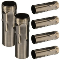 HOMEMAXS  6 Pcs Crystal Candle Covers Chandelier Tube Dimmable LED Light Bulb Fixtures Fan