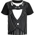 thumbnail image 4 of Disney Nightmare Before Christmas Boys Graphic T-Shirt, Kids Clothes, Black/White/Charcoal, 3 Pack, 4 of 4