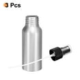 thumbnail image 3 of Uxcell 3pcs Aluminum Fine Mist Spray Bottles 60ml/2.03oz Metal Small Liquid Alcohol Refillable Travel Container with Black Plastic Nozzle Cap for Perfume Skincare Cosmetic Storage Bottle, 3 of 7