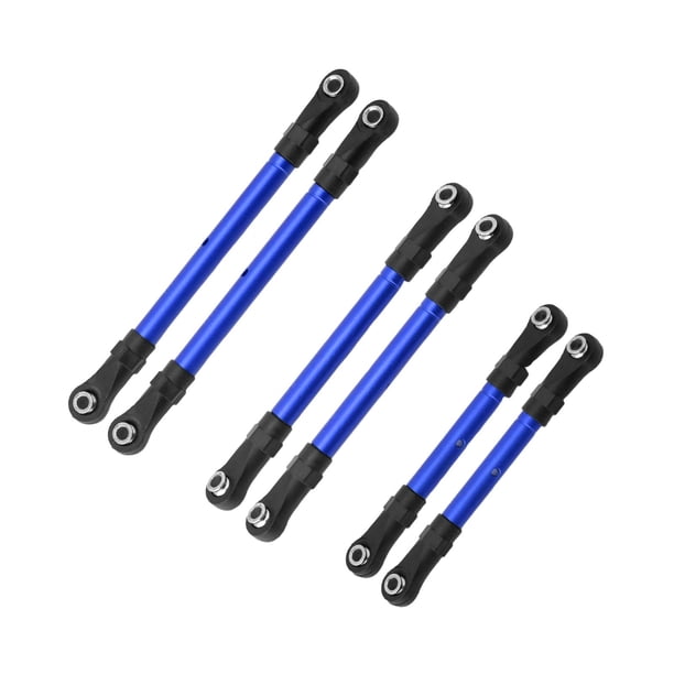 6x RC Pull Rod Link Rod Repuesto Servo Link Rod, Barras de Acoplamiento de Dirección para Azul