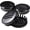 Blackout American Flag, variant on (Set of 4) for Chevrolet 3 1/4 inches=83mm Black Wheel Center Caps Covers HubCap fit Most 18"&20"&22" Rims for Suburban Silverado Tahoe & GMC Sierra Yukon Denali 22837060 9596403 88963143