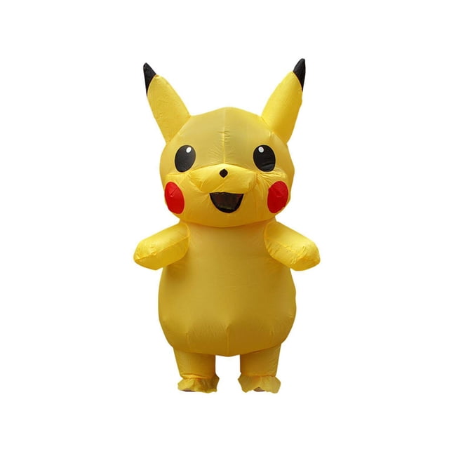 Disfraz inflable de Pikachu, divertido disfraz de fiesta para adultos