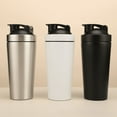 thumbnail image 1 of Vaso de agua deportivo de una sola capa de acero inoxidable 304, vaso de proteína en polvo para fitness al aire libre, vaso de batido de gran capacidad, 1 of 4
