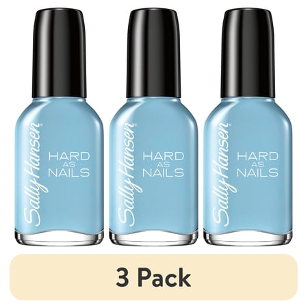 (3 pack) Sally Hansen Hard as Nails Nail Polish, N-Ice Rock, 0.45 oz, No Chipping or Splitting