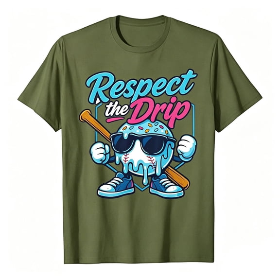 Wxolcjlv Boys Cartoon Print T Shirt Casual Loose Crew Neck Short Sleeve Tee, Sizes 2-13