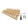 thumbnail image 2 of Zentra Blanket Loom Wooden Knitting Loom Knitting Tool Expandable Connection 4 Sections, 2 of 10