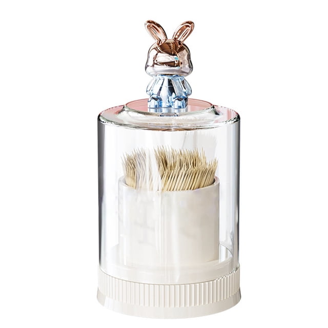 Caja Para Palillos De Dientes, Soporte Multifuncional Para Palillos De Dientes De Conejo Para Cocina Casera