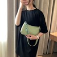 thumbnail image 3 of Bolsos de hombro de embrague de noche sólido para mujer Bolsos de cuero de PU (verde) Likrtyny Para estrenar, 3 of 9
