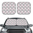 thumbnail image 2 of Goofa Poodle Dog Pattern 2 Piece Car Windshield Sun Shade Foldable | Front Windshield Shade for Sun, Heat and UV Rays | Sunshade for Car Front Window-Large, 2 of 7