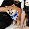 thumbnail image 2 of Lsque Geometry Dash Pattern Pet Scarf Bandana - Adjustable and Comfortable,Dog Scarf Bib Kerchief Breedfor Dogs and Cats-Medium, 2 of 7