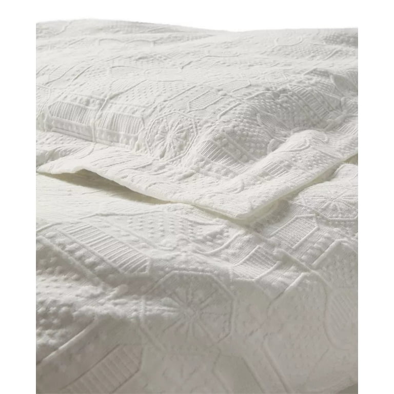 Ralph Lauren WHITE Sascha Textured Medallion Comforter Sets
