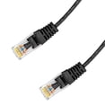 thumbnail image 1 of SyncWire Cat6 Ultra-Slim Ethernet Network Cable Bare Copper 28 AWG UTP cUL 7ft Black, 1 of 1