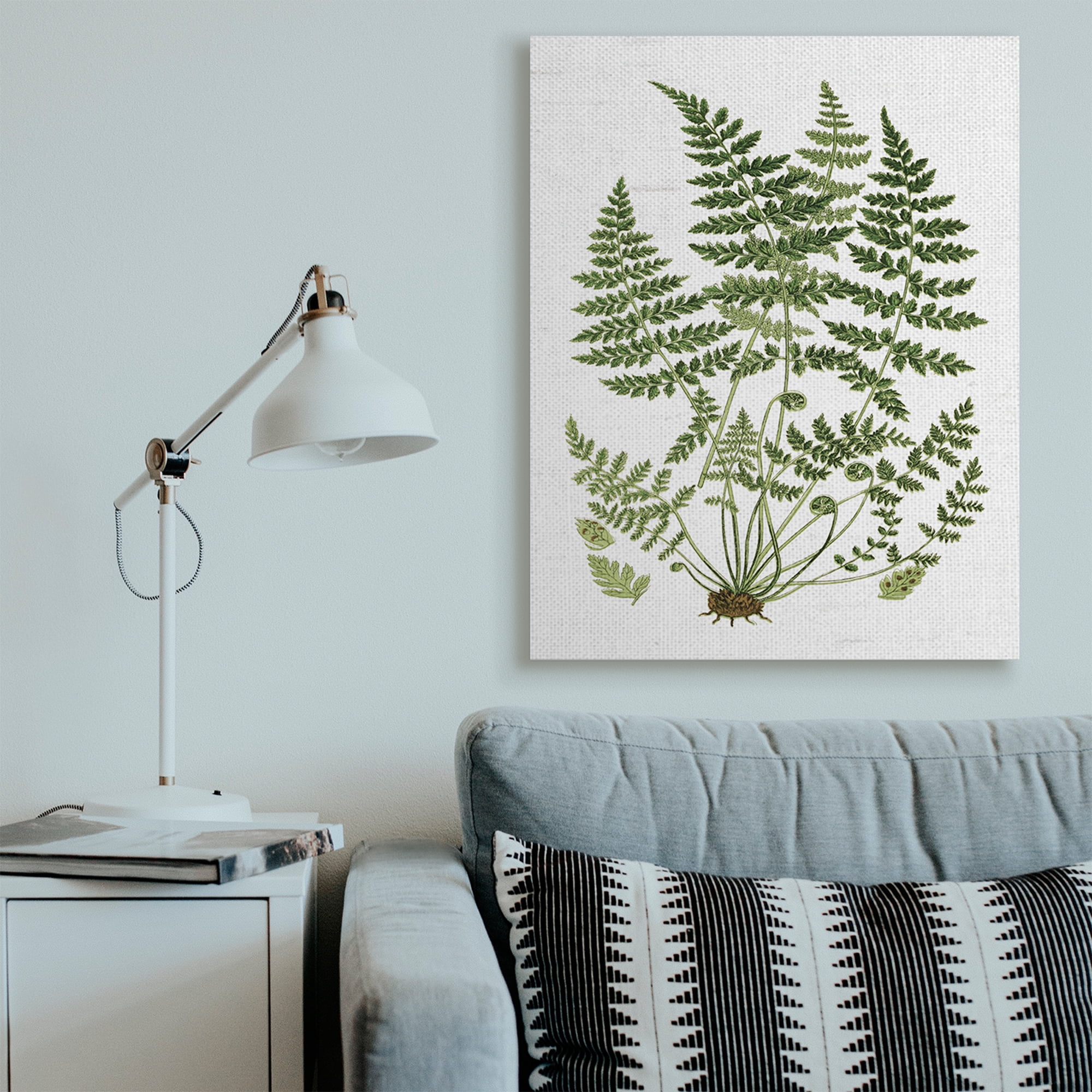 Stupell Industries Forest Botanicals Charming White Willow Greenery Canvas Wall Art, 36 x 48, Design by Lettered and Lined