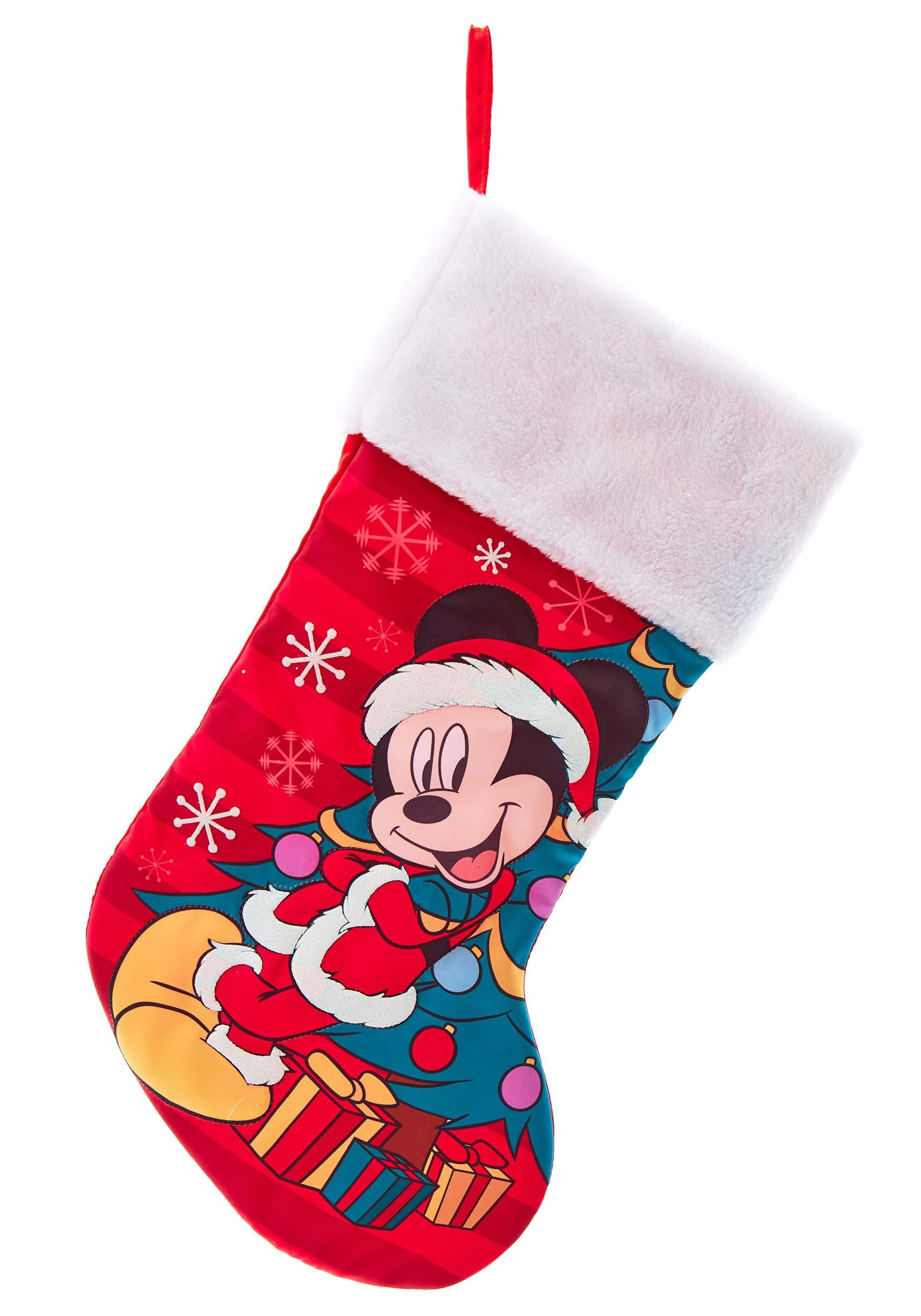 Kurt Adler Disney Friends Mickey Minnie and Pluto  Holiday Stocking 