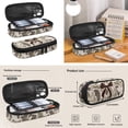 thumbnail image 6 of Bulopur Duck Camo Brown Bow Print Kids Backpack Set 4 Pcs Durable Outdoor Girls Book Bag with Lunch Bag, Pencil Case and Water Bottle Cover for Elementary Girls Ages 6-12, 6 of 7