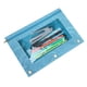 thumbnail image 4 of Estuche de lápices de tres orificios con cremallera | Organizador de documentos de PVC transparente | Carpeta desmontable | Bolsa para bolígrafos de gran capacidad | Se adapta a la carpeta de 3, 4 of 7