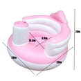 thumbnail image 4 of Silla de suelo Inflable silla de bebé portátil niños sofá asiento de entrenamiento silla de paseo para la ducha de alimentación Play Beach PVC azul Tomshoo Silla de suelo, 4 of 7