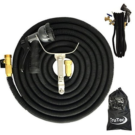 shut expanding nozzle trutec fitting latex hose triple layer valve spray brass holder foot solid stainless core steel garden dialog