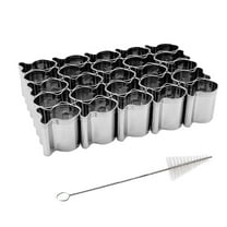 Goldfish Cracker Cutter - 20 Cavity Stainless Steel Goldfish Mold for Homemade Crackers & Cookies - Professional Baking Tool for DIY Snacks, Dough & Tiny Treats