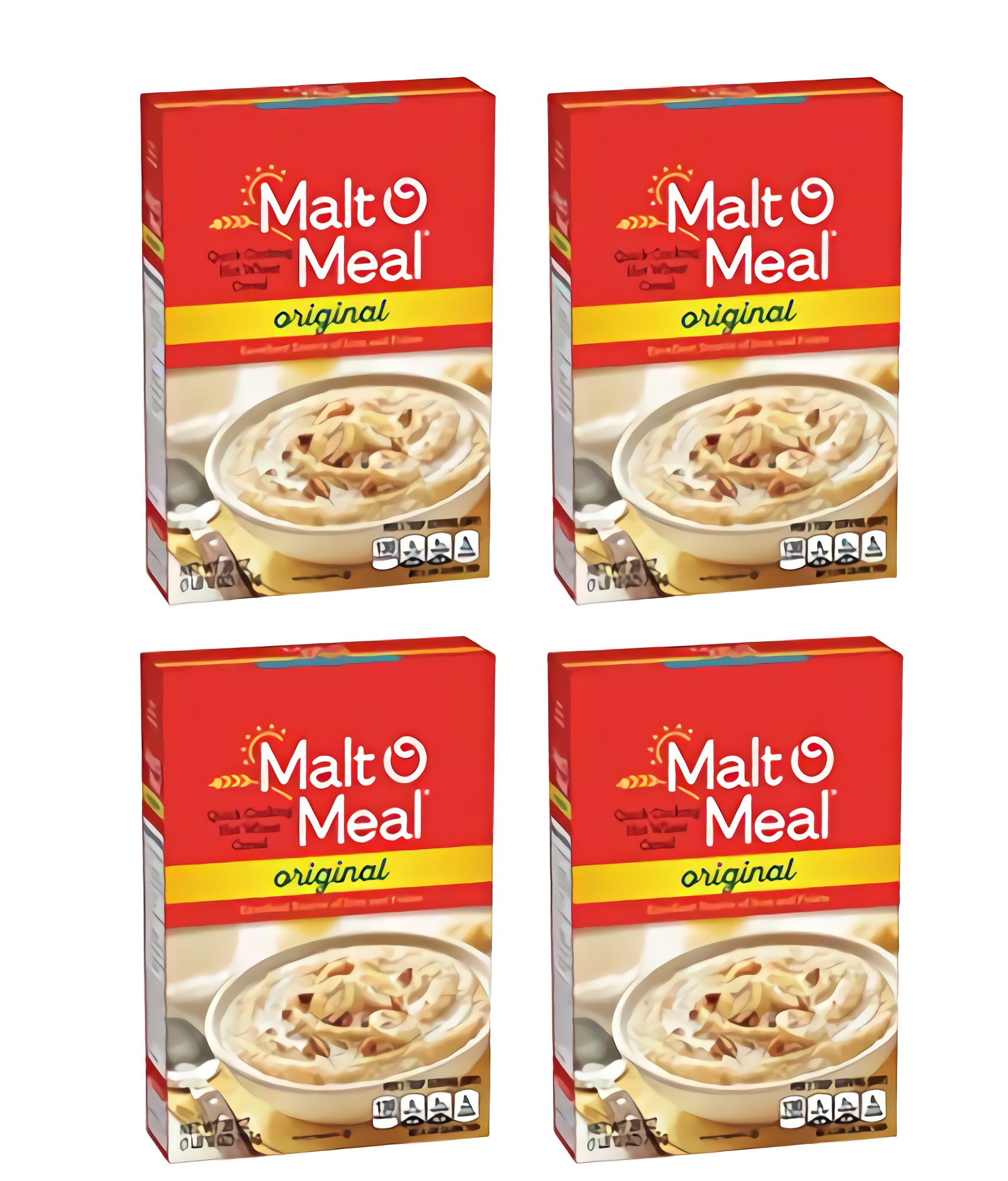 Malt O Meal CoCo Wheats 28 Ounce (Pack of 4) with By The Cup Cereal Bo